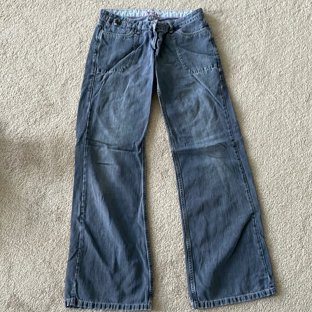Wide-leg denim